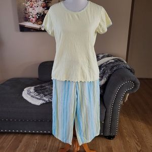 Oscar de la Renta Sleepwear Set Size Small